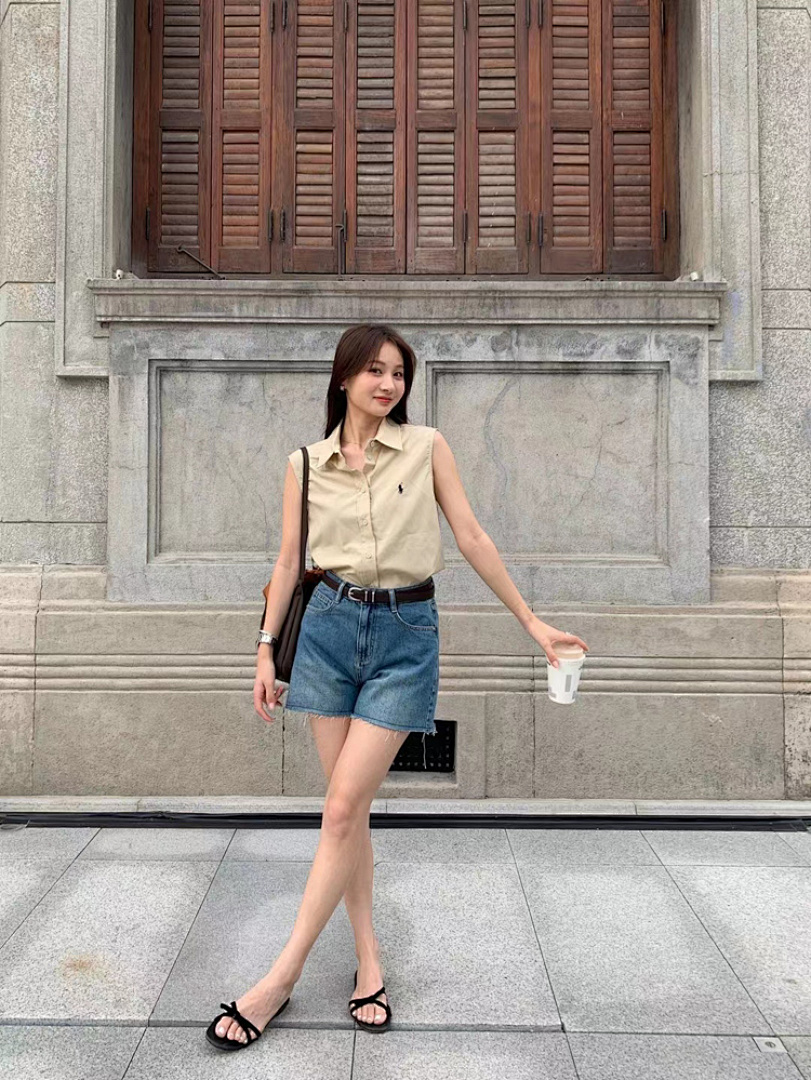 Ralph Lauren Sleeveless Oxford Shirt · A1576 — תמונה 21