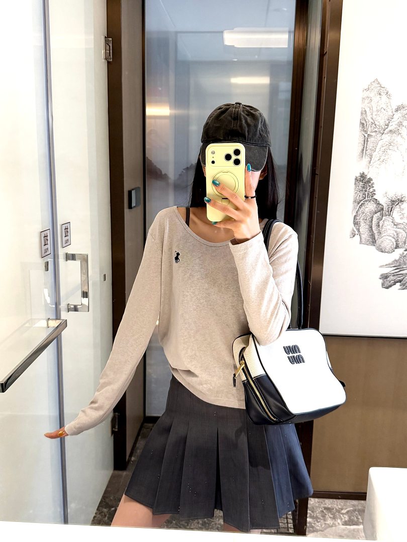 Ralph Lauren Shrunken Fit Jersey Long-Sleeve Tee · A3136 — תמונה 45