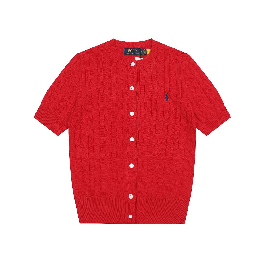 Ralph Lauren Cable-Knit Short-Sleeve Cardigan · A3123 — תמונה 6