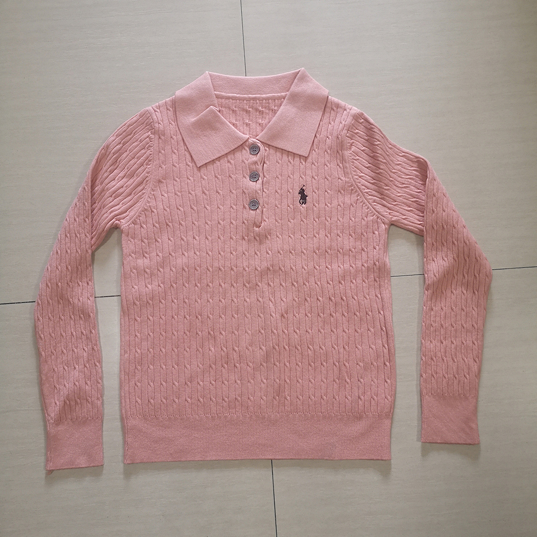 Ralph Lauren Cable-Knit Polo Sweater · A2356 — תמונה 8