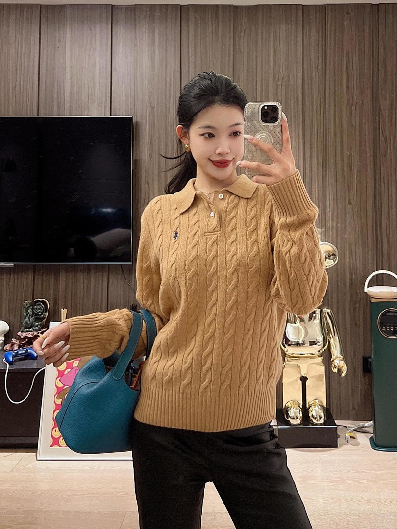 Polo Ralph Lauren Cable-Knit Polo Sweater · A2858 — תמונה 3