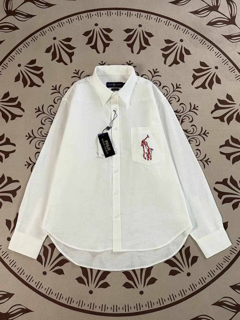 Polo Ralph Lauren Embroidered Big Pony Oversize Linen · A3085 — תמונה 14
