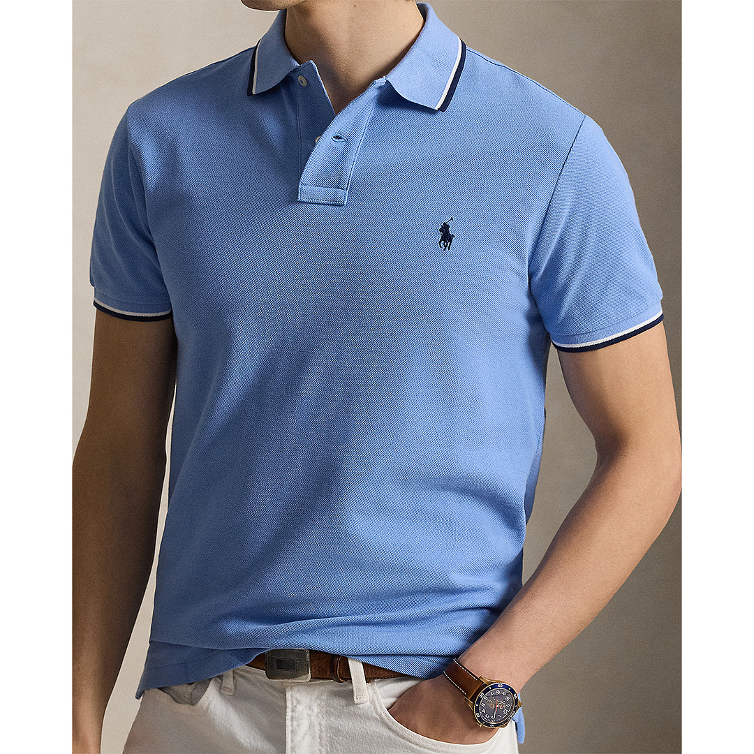 Ralph Lauren Custom Slim Fit Mesh Polo · A3212 — תמונה 4