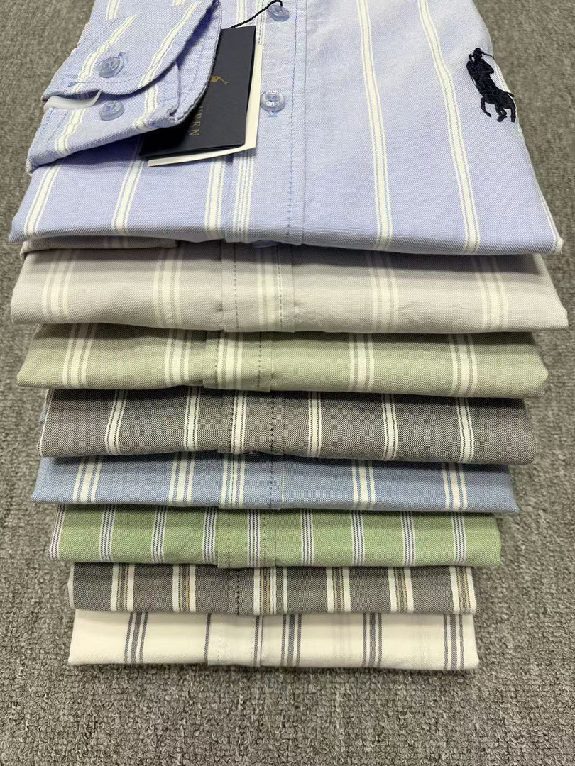 Ralph Lauren Classic Fit Stripe Cotton Broadcloth · A3158 — תמונה 33