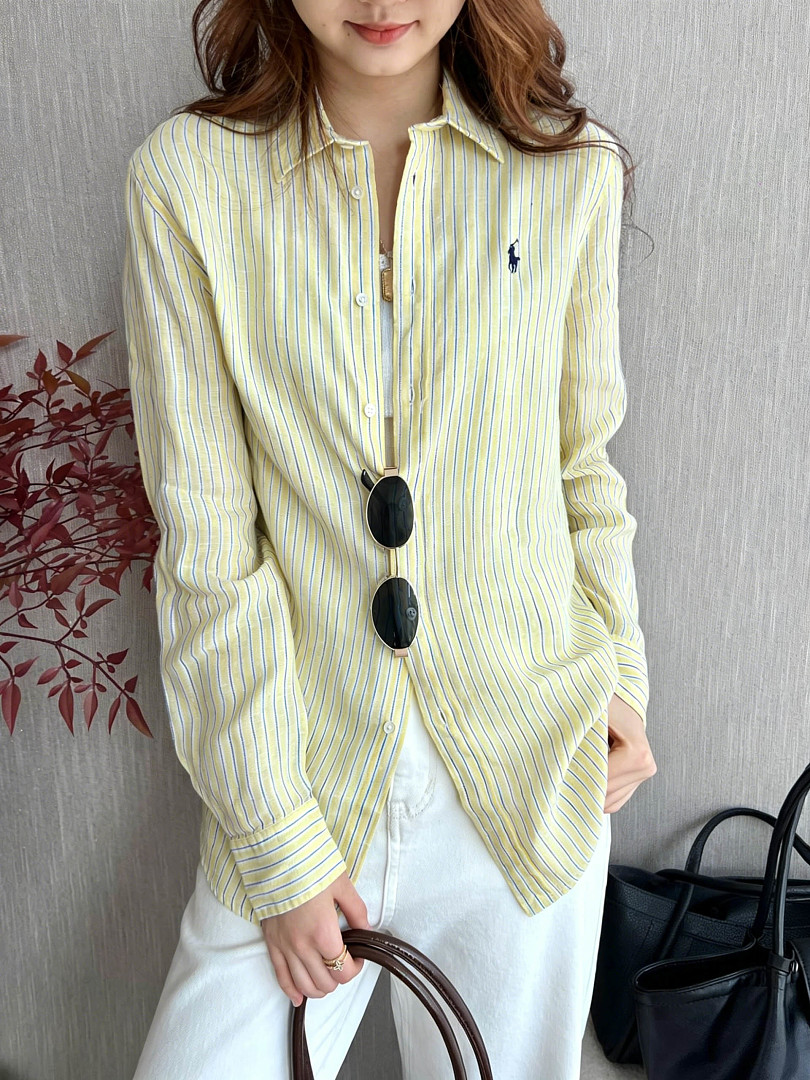 Ralph Lauren Classic Fit Striped Linen Shirt · A3124 — תמונה 10