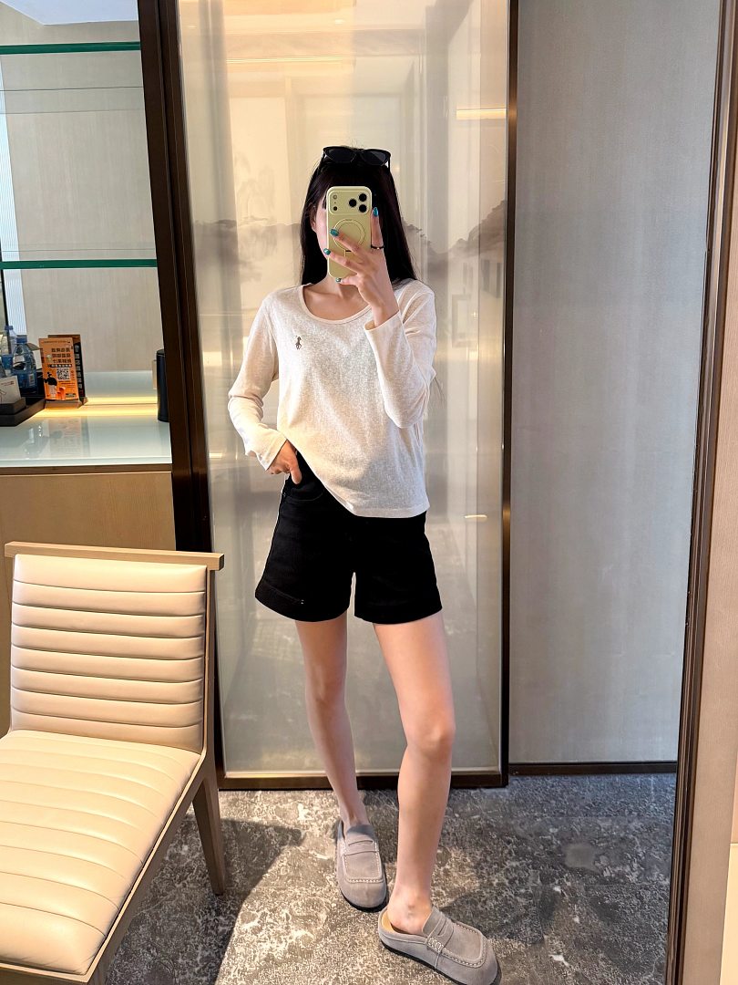 Ralph Lauren Shrunken Fit Jersey Long-Sleeve Tee · A3136 — תמונה 41