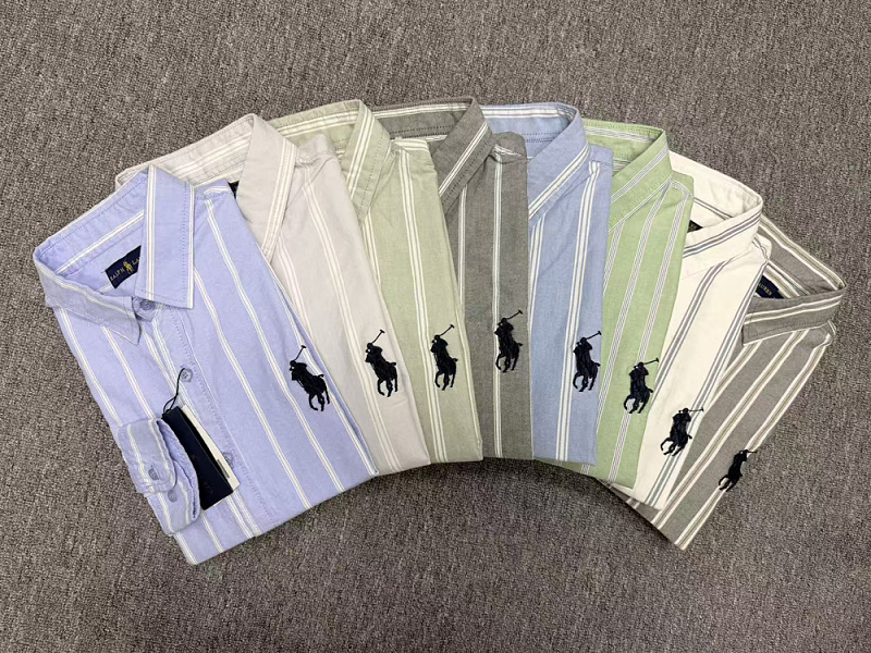 Ralph Lauren Classic Fit Stripe Cotton Broadcloth · A3158 — תמונה 38