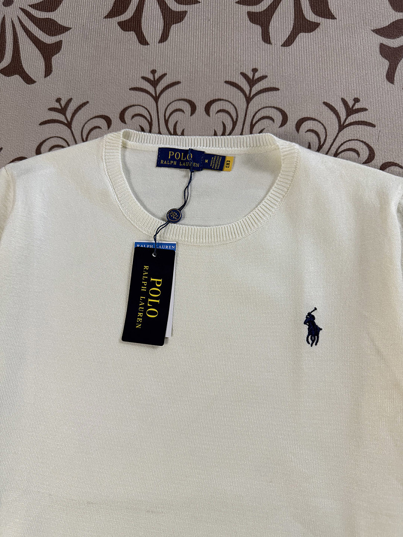 Ralph Lauren Ribbed Cotton Short Sleeve Sweater · A3074 — תמונה 12