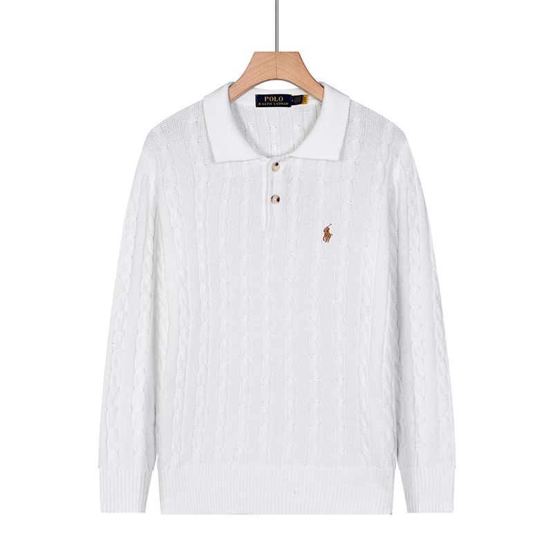 Ralph Lauren Cable-Knit Cotton Polo Sweater · A2569 — תמונה 9