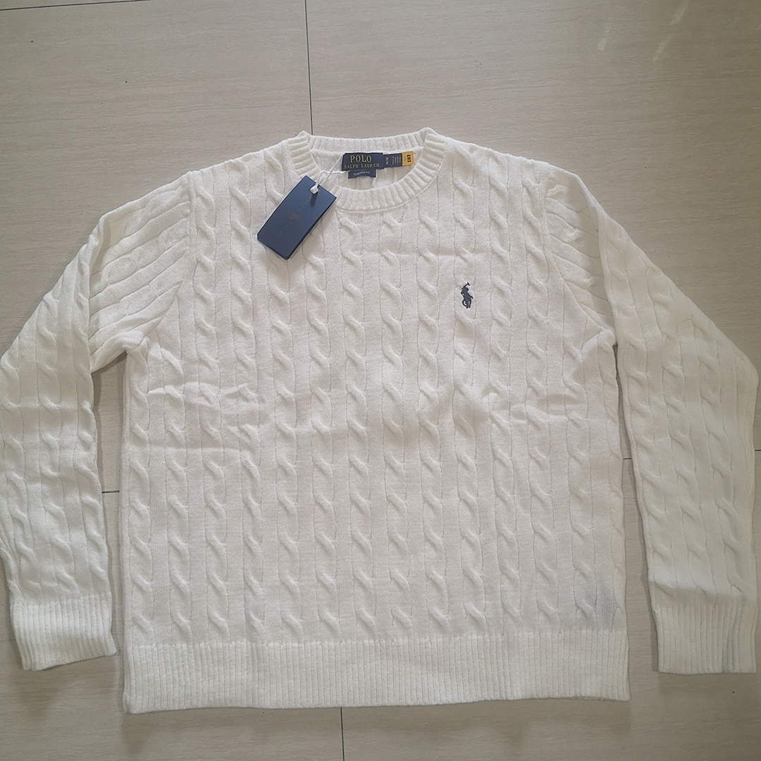 Ralph Lauren Cable-Knit Cotton Crewneck Sweater · A2183 — תמונה 14