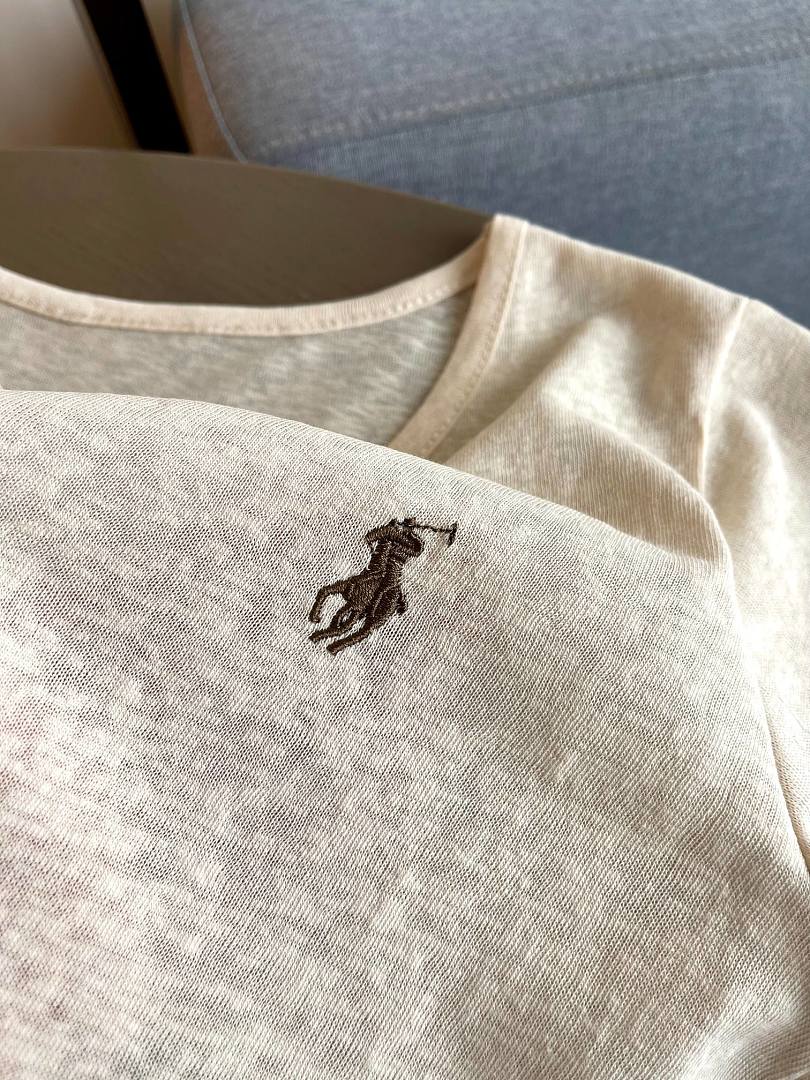 Ralph Lauren Shrunken Fit Jersey Long-Sleeve Tee · A3136 — תמונה 28