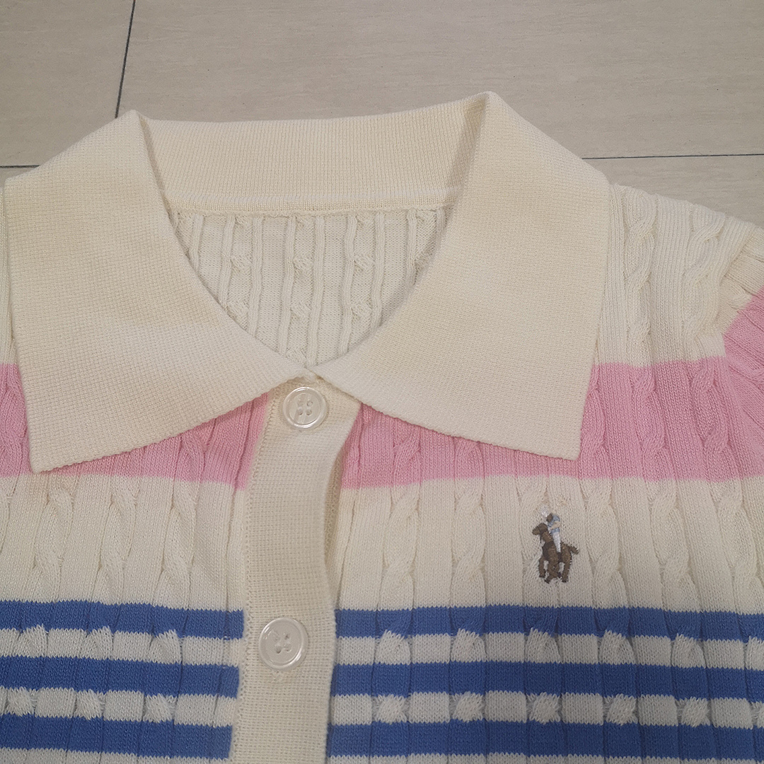 Ralph Lauren Stripe Cable-Knit Polo Set · A2377 — תמונה 13