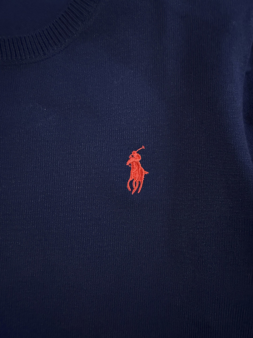 Ralph Lauren Ribbed Cotton Short Sleeve Sweater · A3074 — תמונה 15