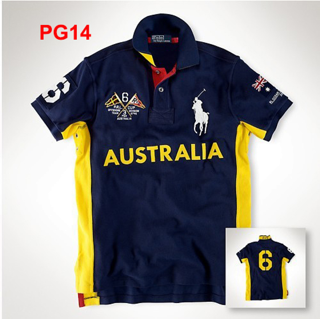 Ralph Lauren Mexico Color Block Pique Polo · A2437 — תמונה 4