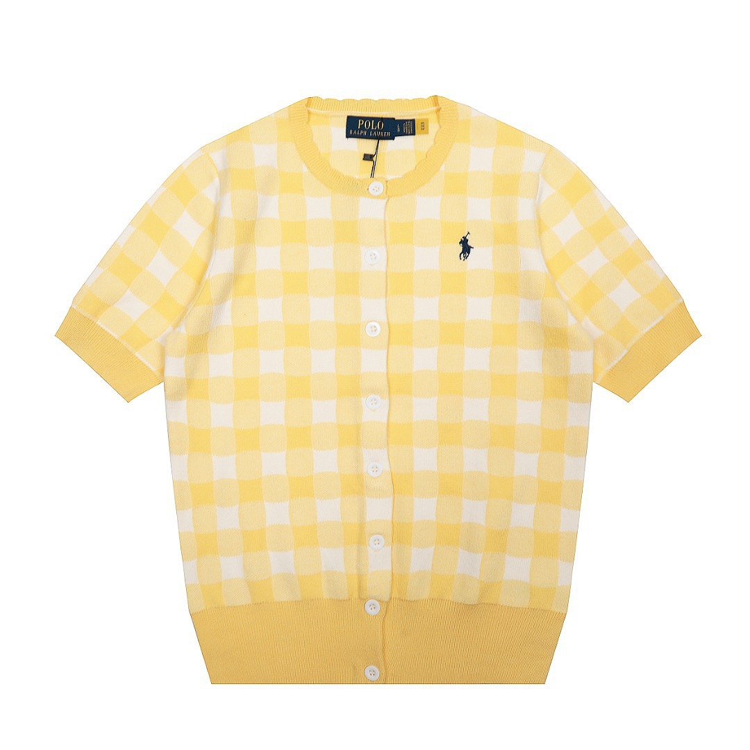 Polo Ralph Lauren Gingham Cotton Cardigan · A3131 — תמונה 11