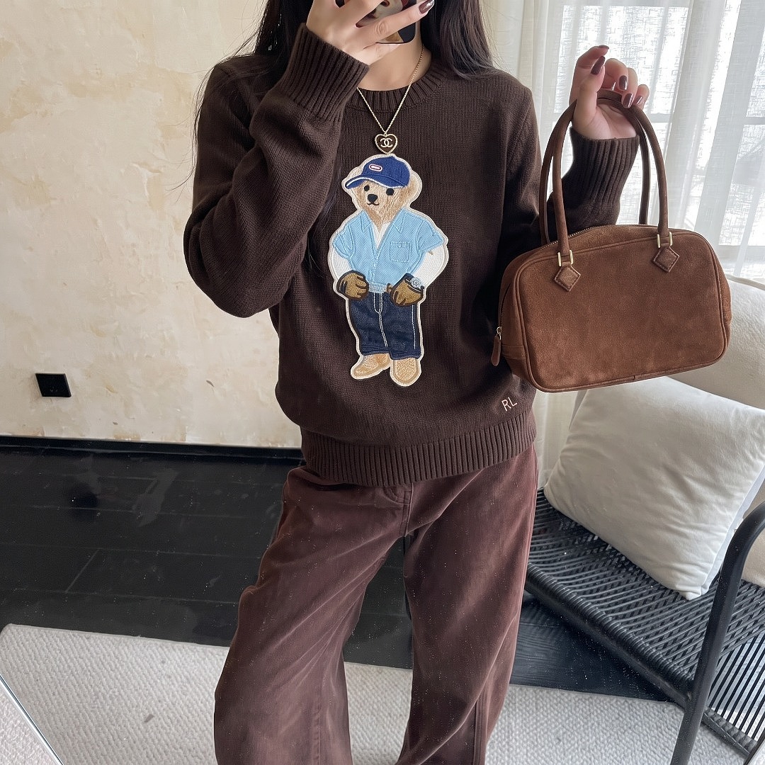 Ralph Lauren Polo Bear Cotton Crewneck Sweater · A3396 — תמונה 74