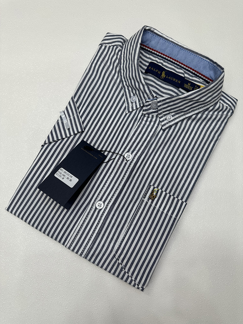 Tommy Hilfiger Short-Sleeve Striped Oxford Shirt · A1883 — תמונה 3