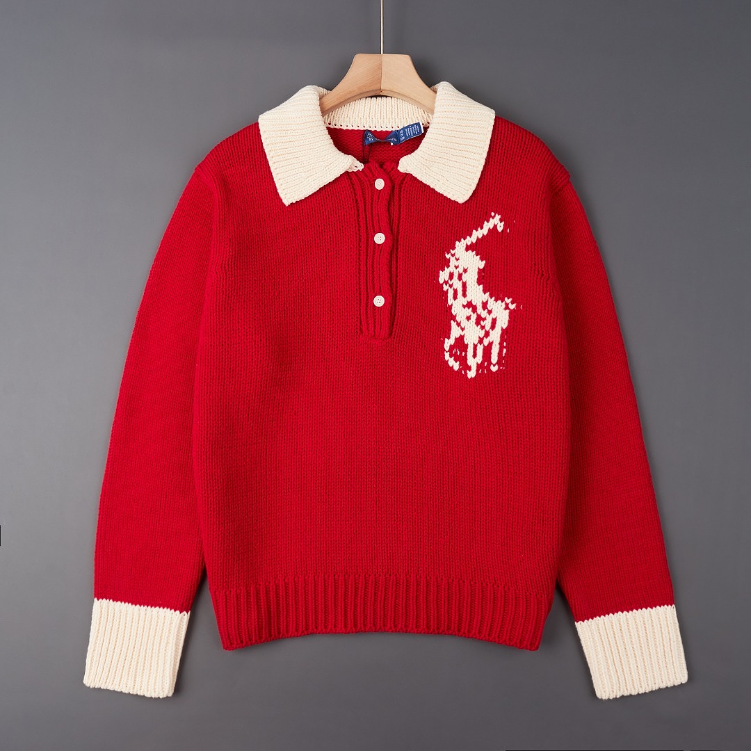 Ralph Lauren Big Pony Wool Polo Sweater · A3456 — תמונה 13
