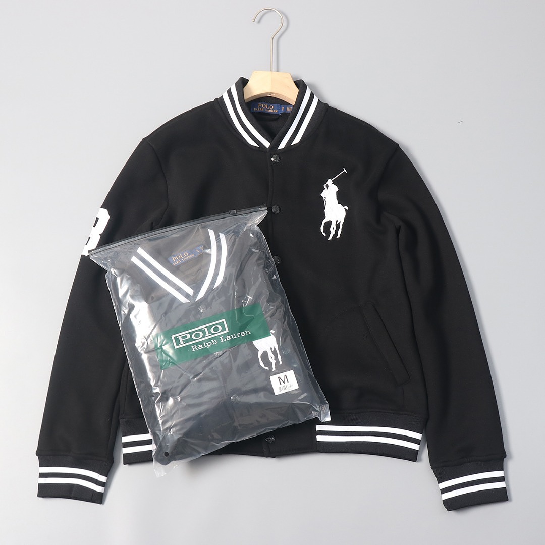 Polo Ralph Lauren Big Pony Fleece Baseball Jacket · A3341 — תמונה 12