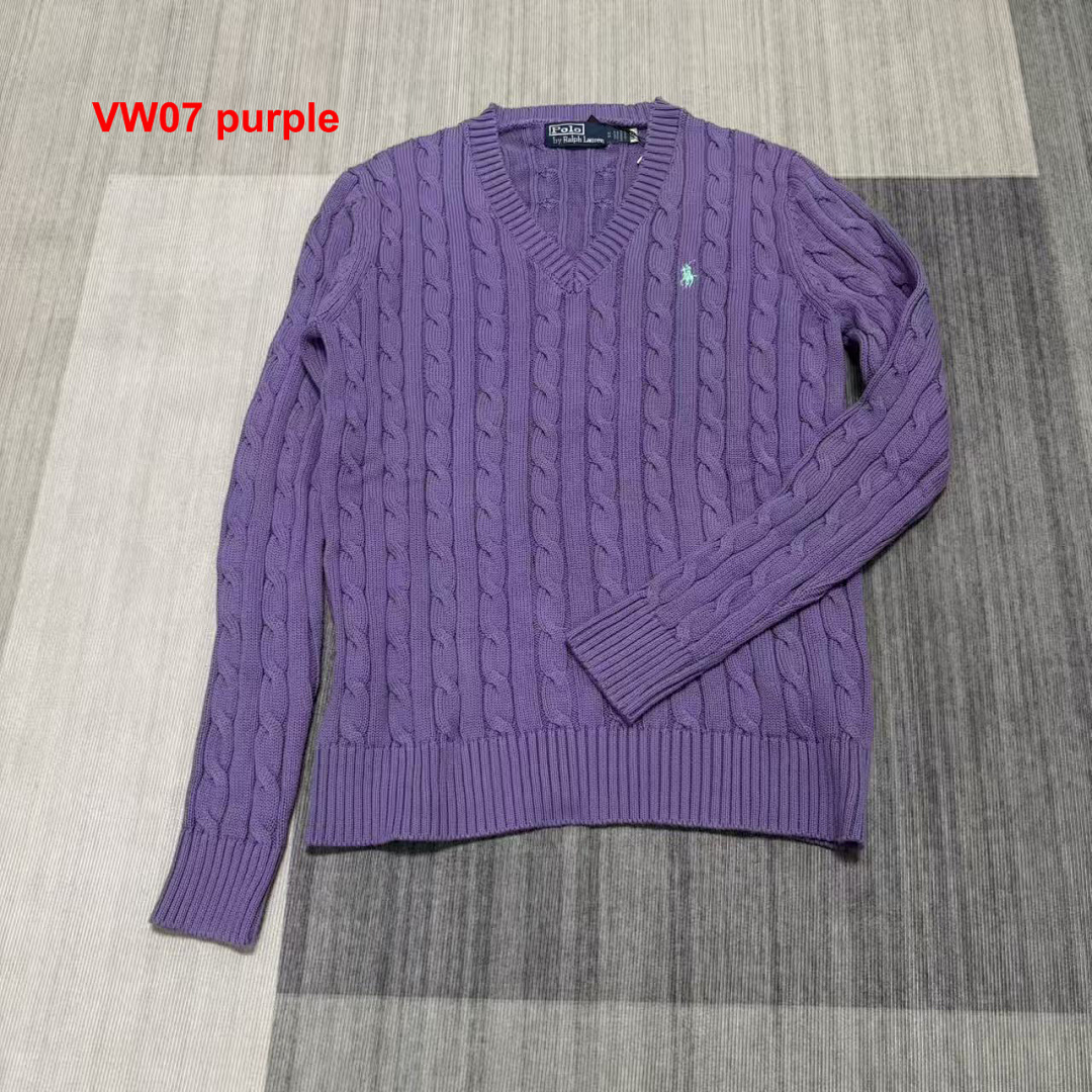 Ralph Lauren Cable-Knit Cotton V-Neck Sweater · A2865 — תמונה 4