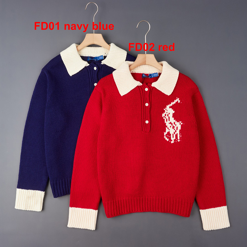 Ralph Lauren Big Pony Wool Polo Sweater · A3456