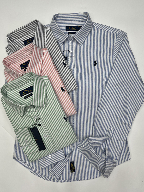 Ralph Lauren Classic Fit Striped Oxford Shirt · A2327