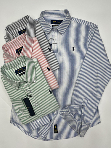 Ralph Lauren Classic Fit Striped Oxford Shirt · A2327