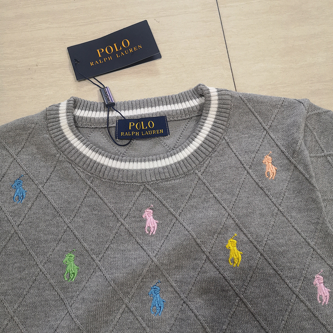 Ralph Lauren Multicolor Pony Knit Top · A2380 — תמונה 5