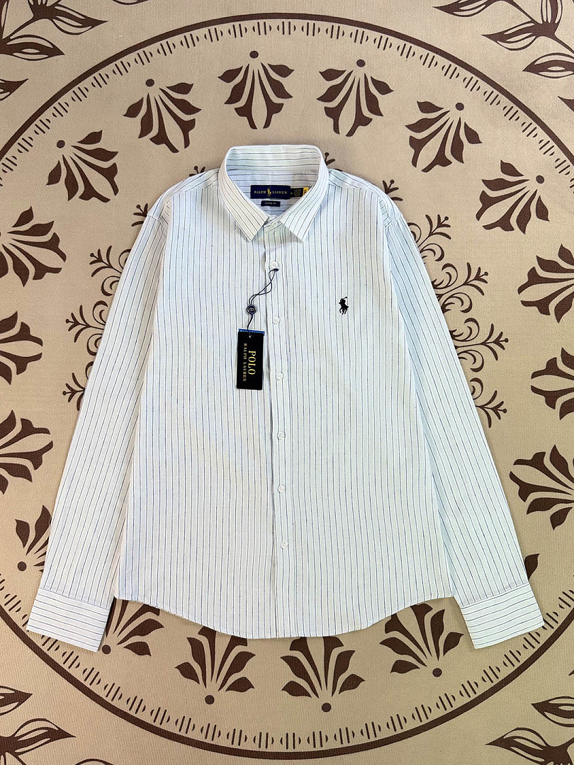 Ralph Lauren Classic Fit Striped Linen Shirt · A3124 — תמונה 16