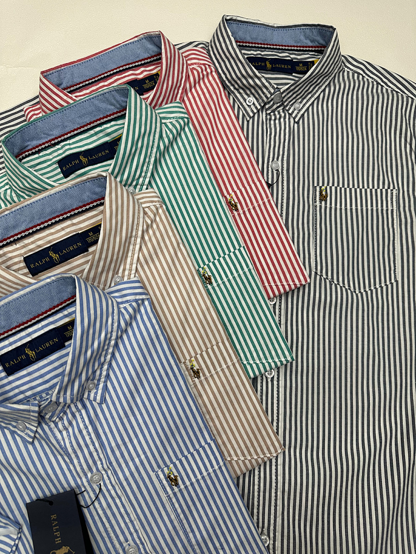 Tommy Hilfiger Short-Sleeve Striped Oxford Shirt · A1883 — תמונה 18