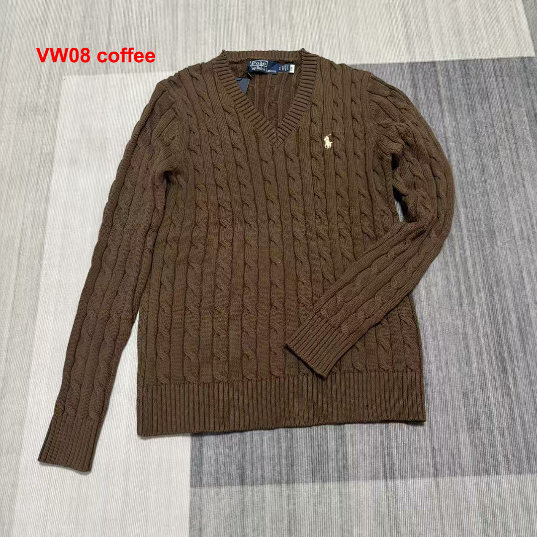 Ralph Lauren Cable-Knit Cotton V-Neck Sweater · A2865 — תמונה 3