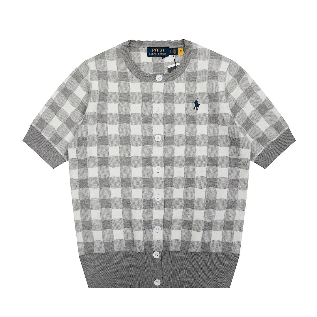 Polo Ralph Lauren Gingham Cotton Cardigan · A2341 — תמונה 25
