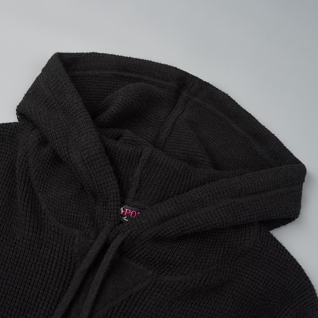 Ralph Lauren Waffle-Knit Logo Hoodie · A3384 — תמונה 13