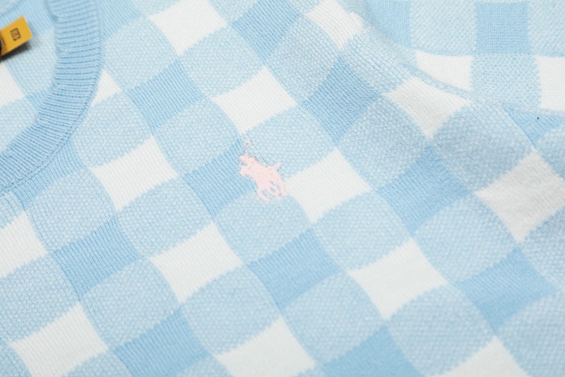Ralph Lauren Gingham Cotton Short-Sleeve Sweater · A2340 — תמונה 12
