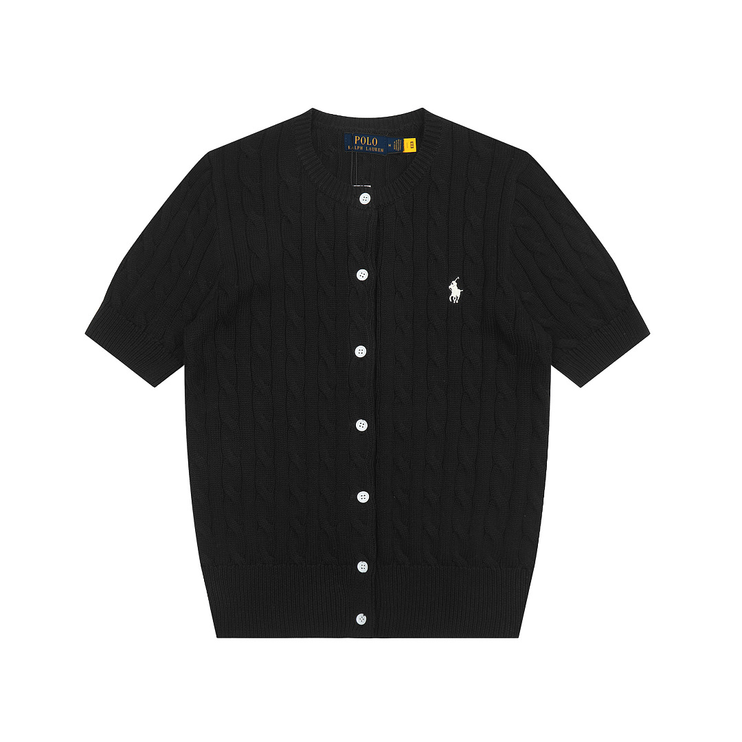 Ralph Lauren Cable-Knit Short-Sleeve Cardigan · A3123 — תמונה 3