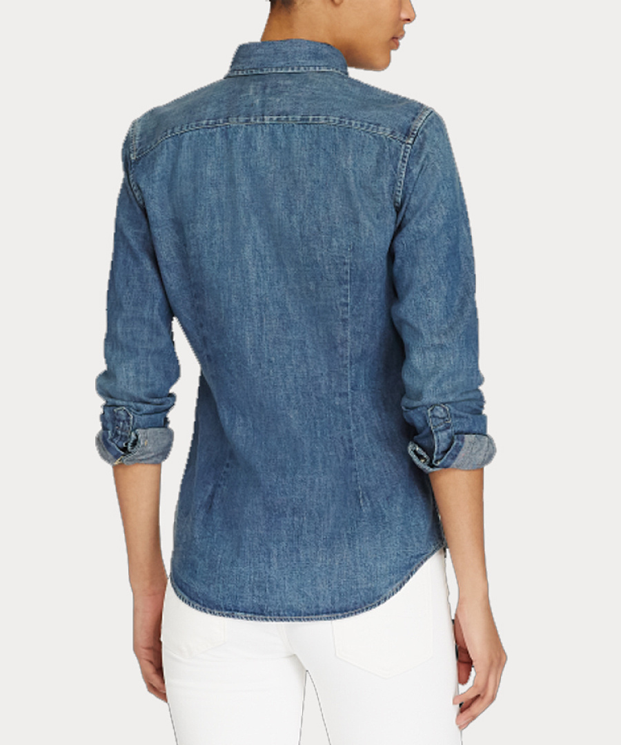 Polo Ralph Lauren Denim Long Sleeve Button Down · A1623 — תמונה 8