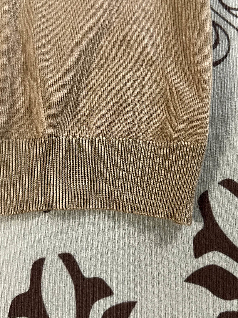 Ralph Lauren Ribbed Cotton Short Sleeve Sweater · A3074 — תמונה 21