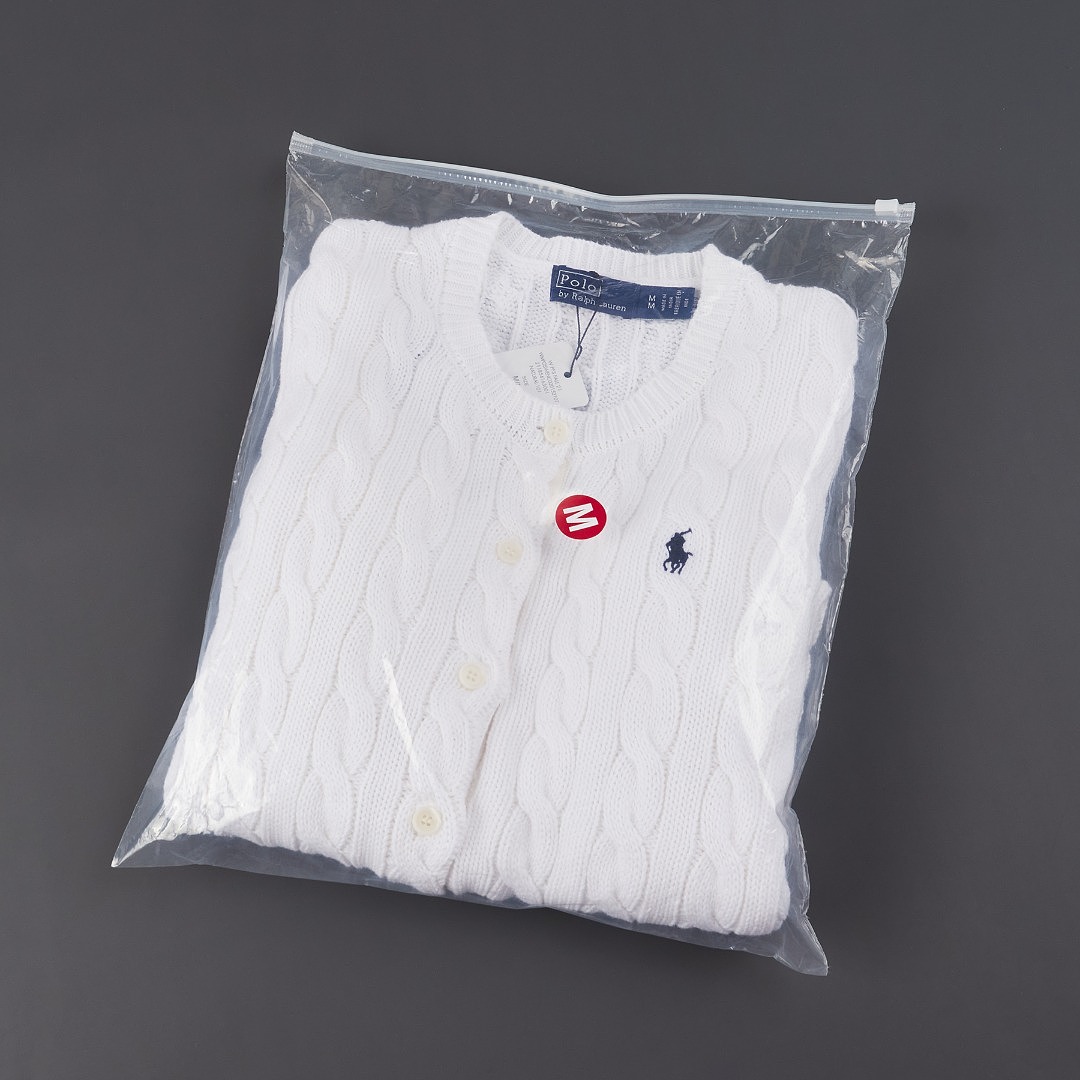 Polo Ralph Lauren Cable Knit Cotton Crewneck Cardigan · A3429 — תמונה 12