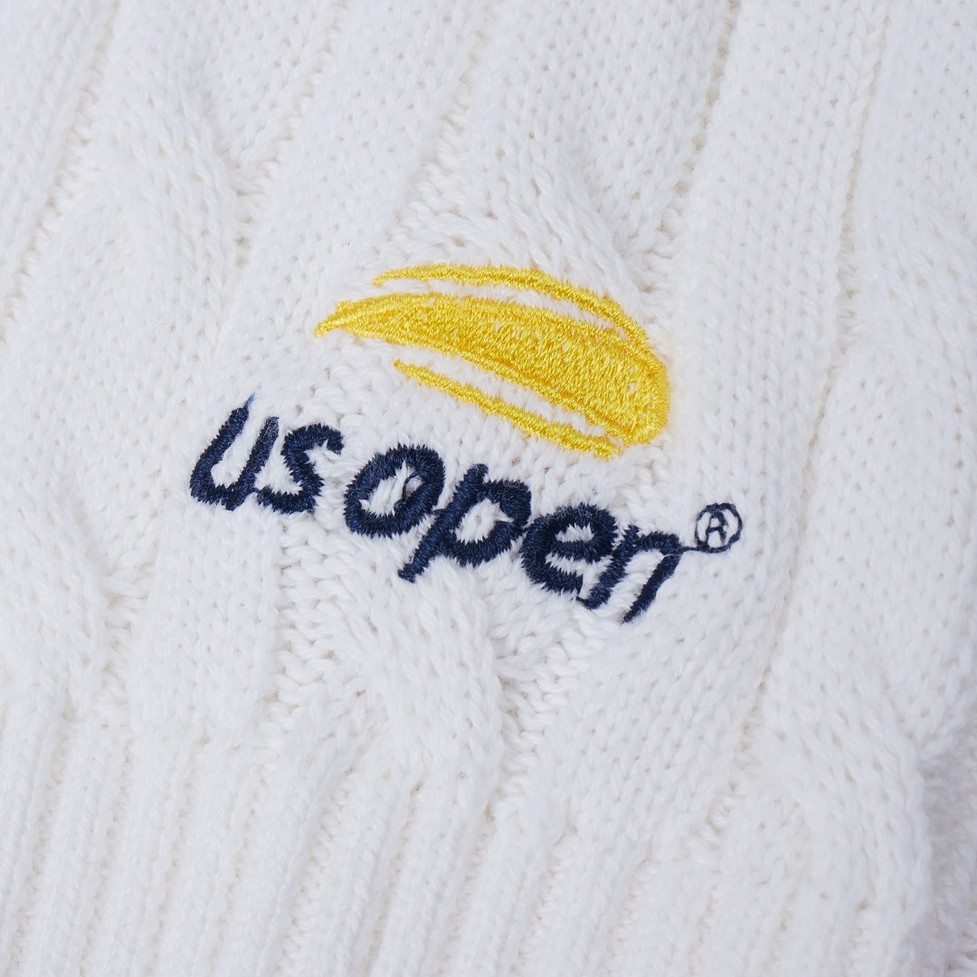 Ralph Lauren US Open Cable-Knit Polo-Collar Sweater · A3448 — תמונה 6