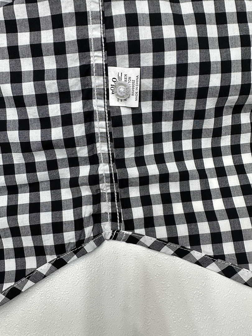 Ralph Lauren Gingham Cotton Madras Camp Shirt · A1971 — תמונה 10