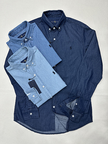 Ralph Lauren Custom Fit Denim Shirt · A916