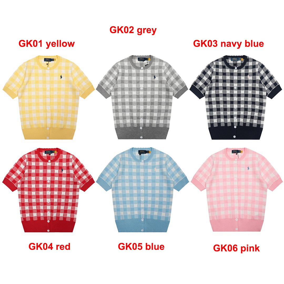 Polo Ralph Lauren Gingham Cotton Cardigan · A2341