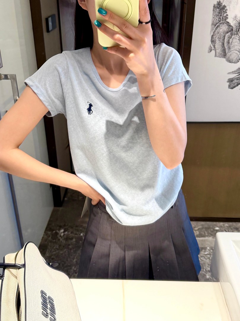 Ralph Lauren Shrunken Fit Jersey Long-Sleeve Tee · A3136 — תמונה 16