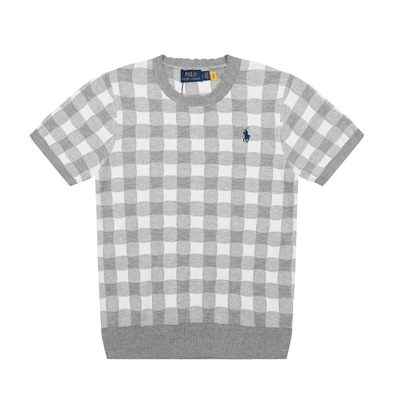 Ralph Lauren Gingham Cotton Short-Sleeve Sweater · A2340 — תמונה 34
