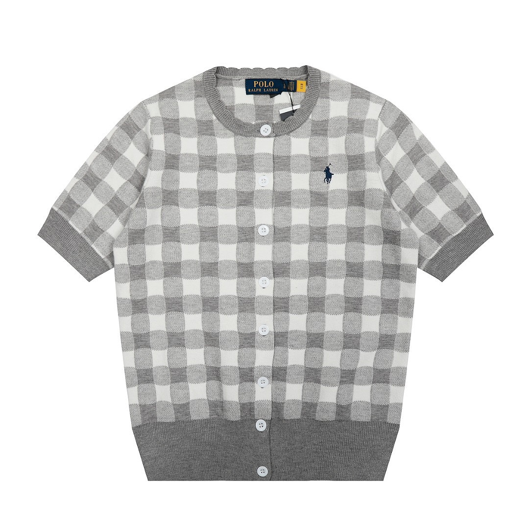 Polo Ralph Lauren Gingham Cotton Cardigan · A3131 — תמונה 12