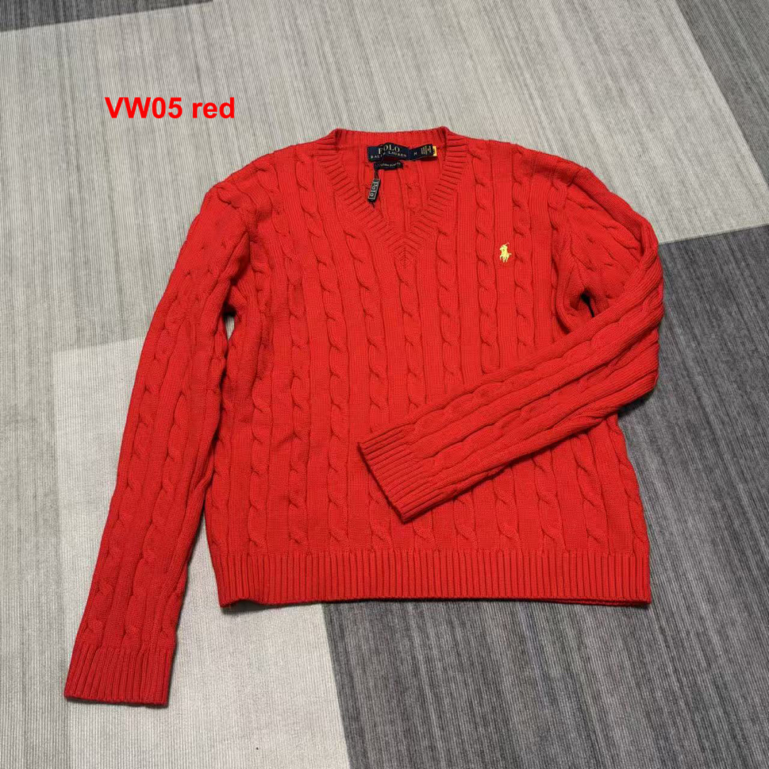 Ralph Lauren Cable-Knit Cotton V-Neck Sweater · A2865 — תמונה 6