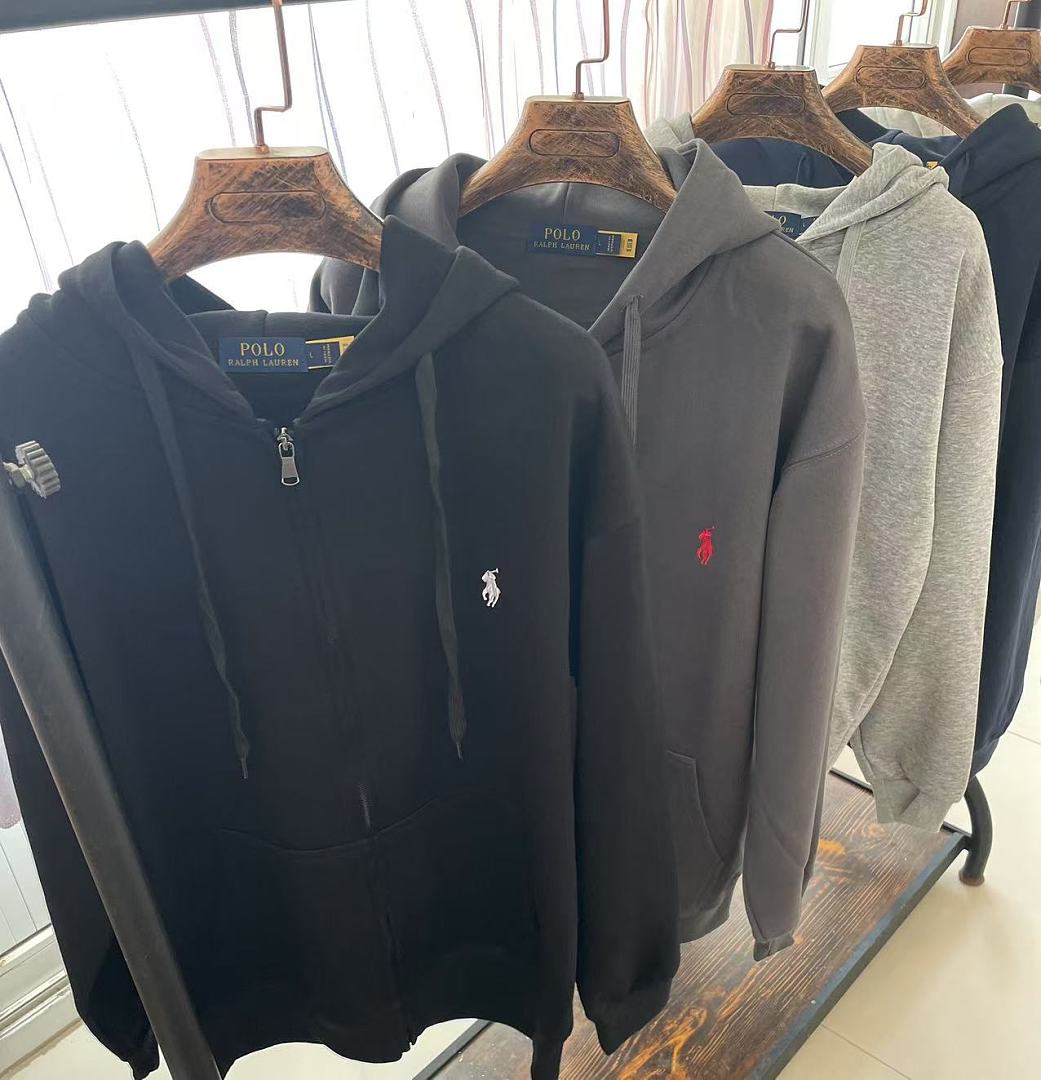 Polo Ralph Lauren Double-Knit Full-Zip Hoodie · A3392