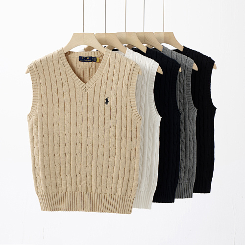 Polo Ralph Lauren Cable-Knit Cotton Sweater Vest · A2831