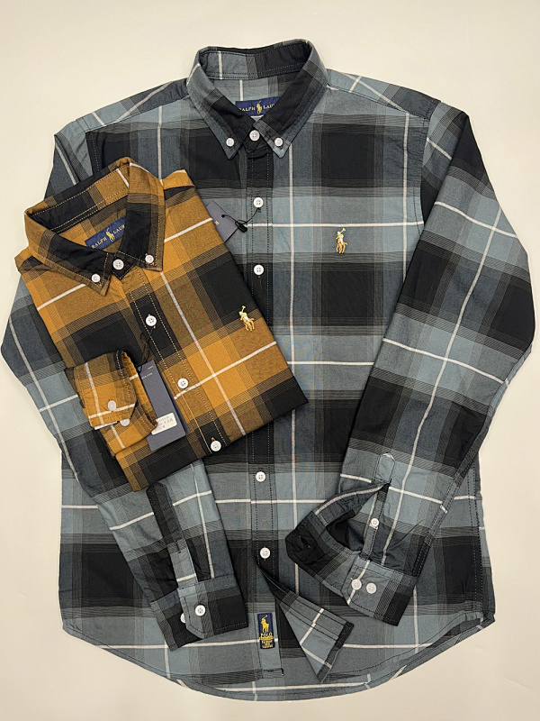 Ralph Lauren Relaxed Fit Plaid Cotton Button-Up · A2312 — תמונה 18