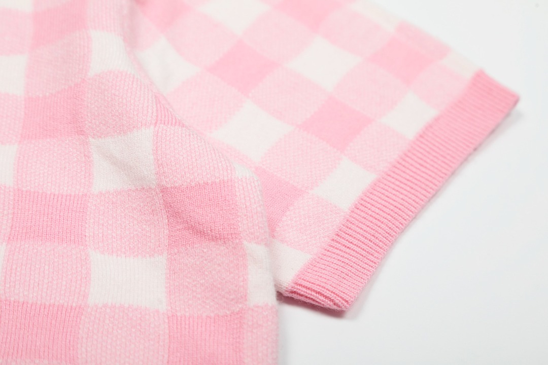 Ralph Lauren Gingham Cotton Short-Sleeve Sweater · A3130 — תמונה 6